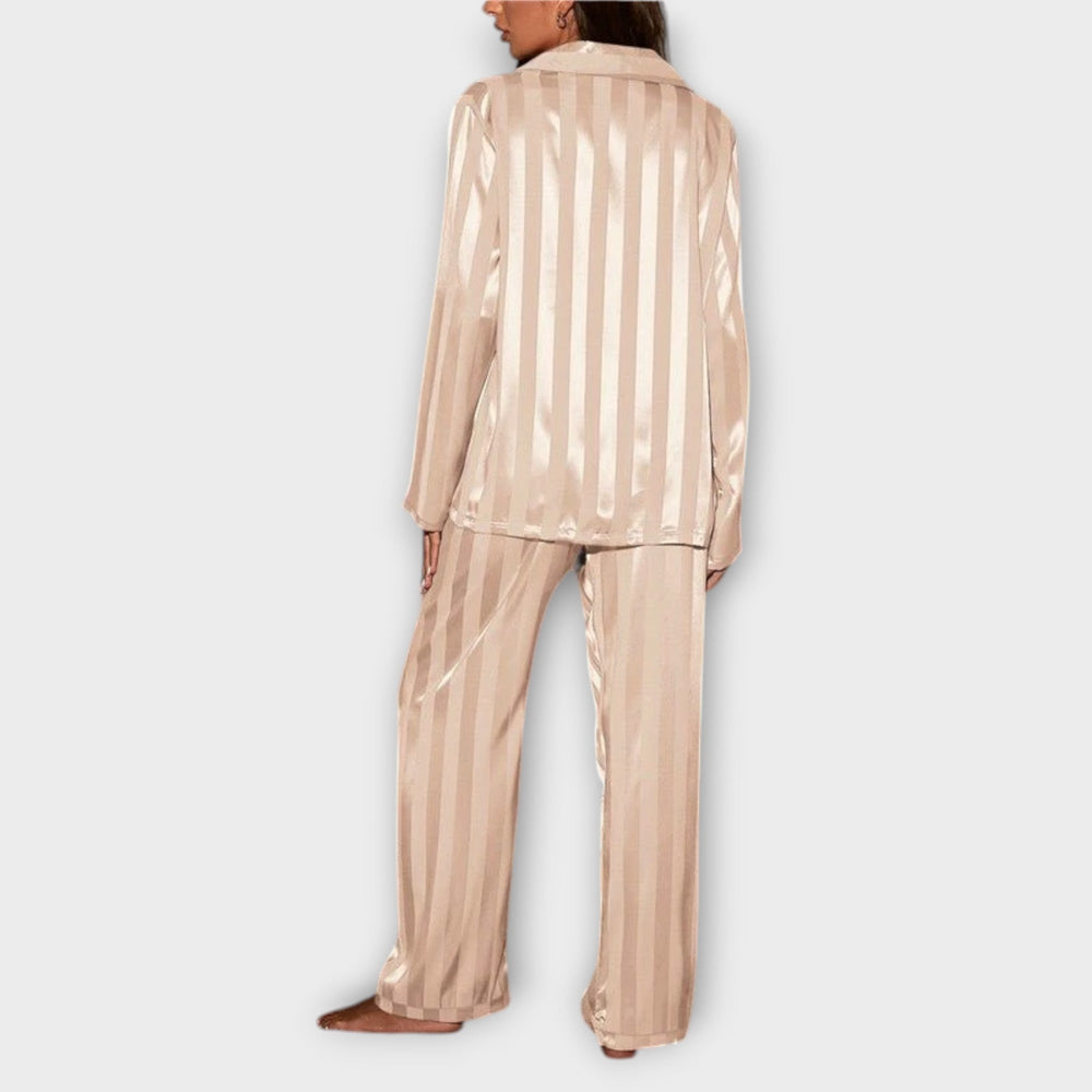 Bella™ | Striped Satin Pyjama Set