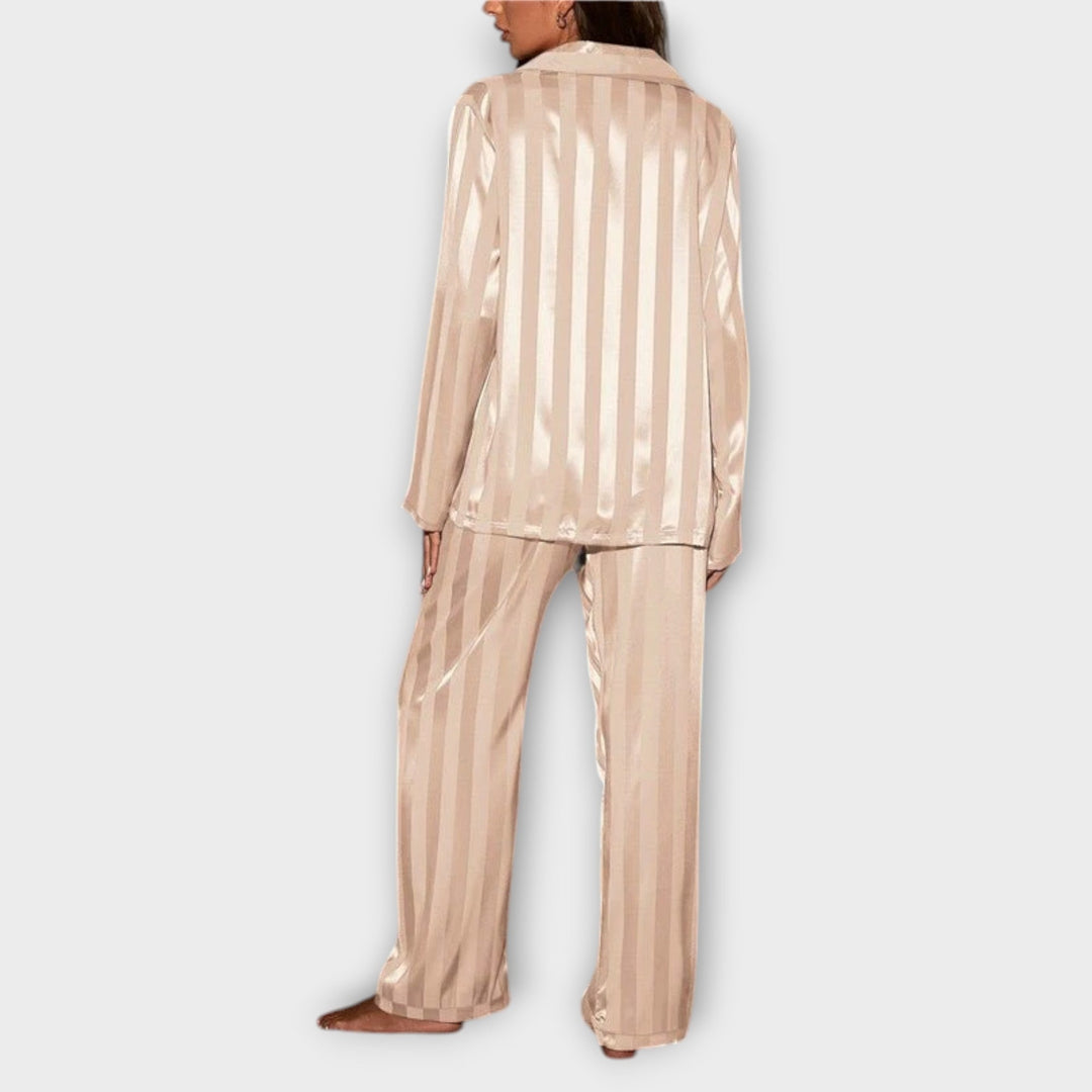 Bella™ | Striped Satin Pyjama Set