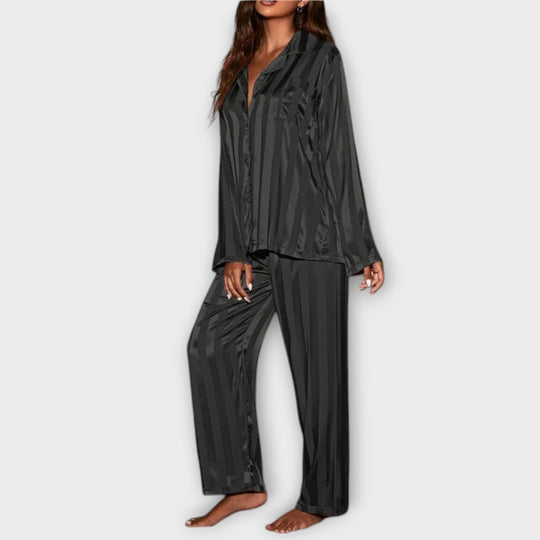Bella™ | Striped Satin Pyjama Set