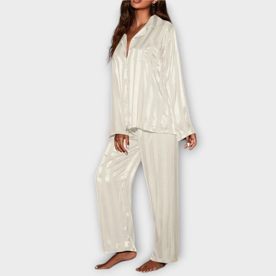 Bella™ | Striped Satin Pyjama Set