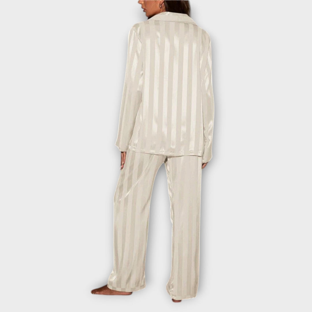 Bella™ | Striped Satin Pyjama Set