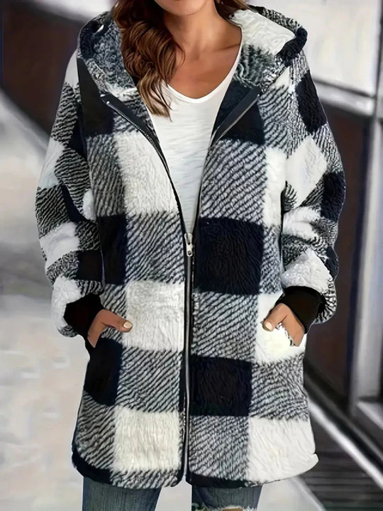 Ophelia | Stylish Plaid Jacket