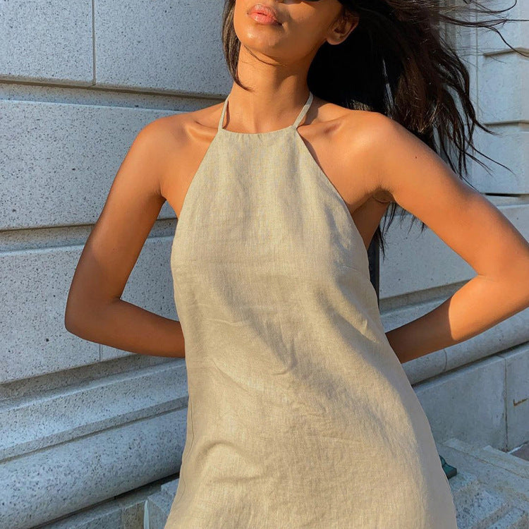 Whitnee | Halter Mini Dress