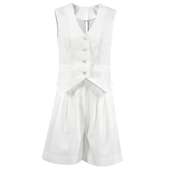 Cyrene | Tailored Vest and Shorts Set