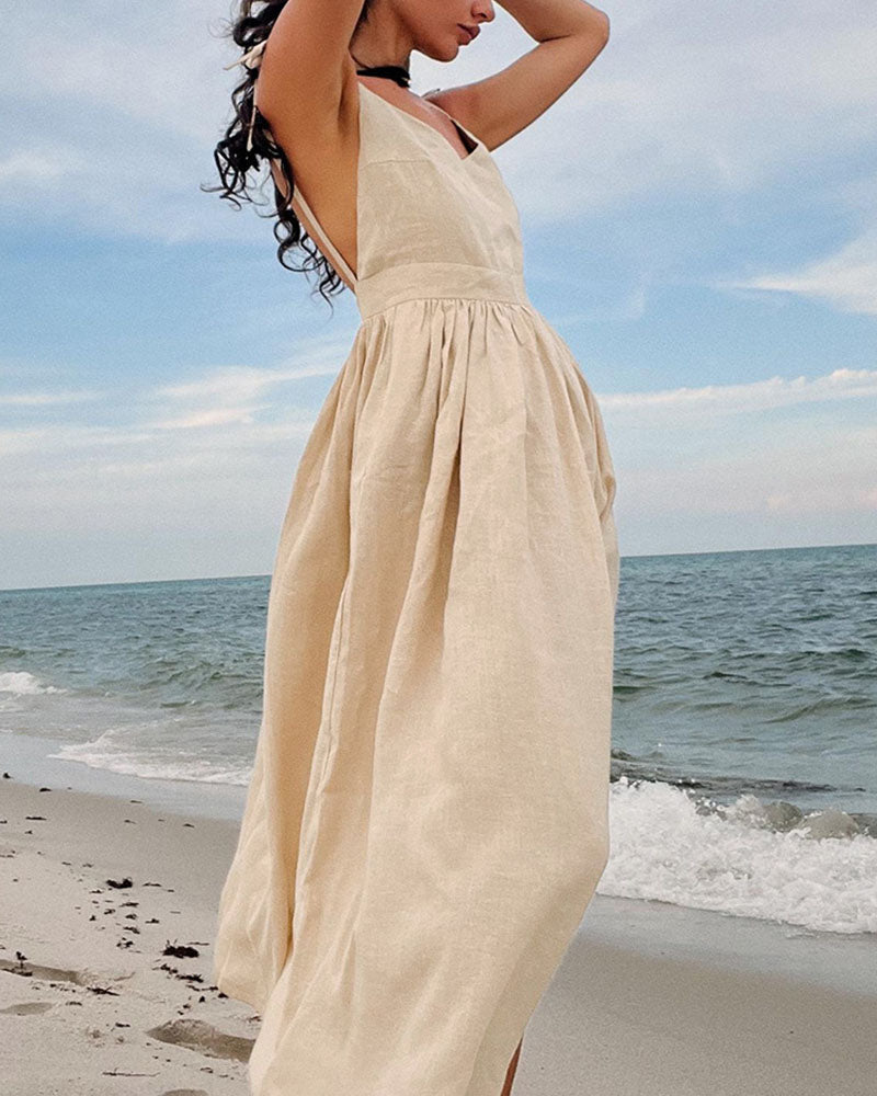 Amina | Chic Tie-Strap Dress