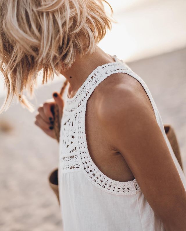 Zoraya | Crochet Accent Summer Dress