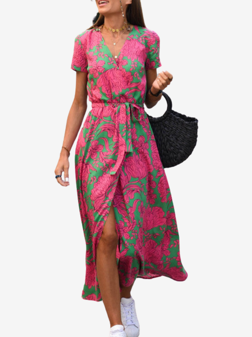 Fiorella | Elegant Tummy Covering Dress