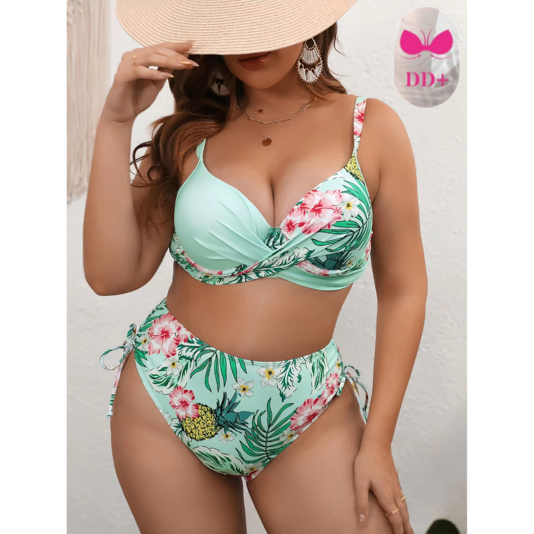 Veda | Curvy Tummy Covering Bikini Set