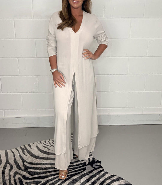 Kassiani | Elegant Top & Trousers Set