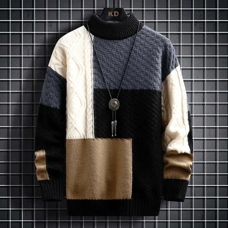 Apollo - Stylish Patchwork Sweater