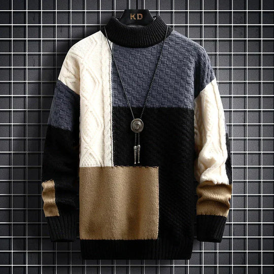Apollo - Stylish Patchwork Sweater