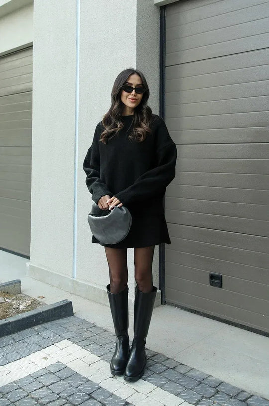 Camellia | Heathered Sweater & Skirt Duo