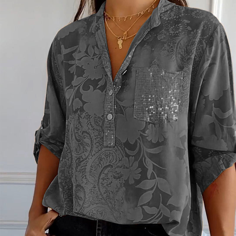 Perseida | Modern Floral Top