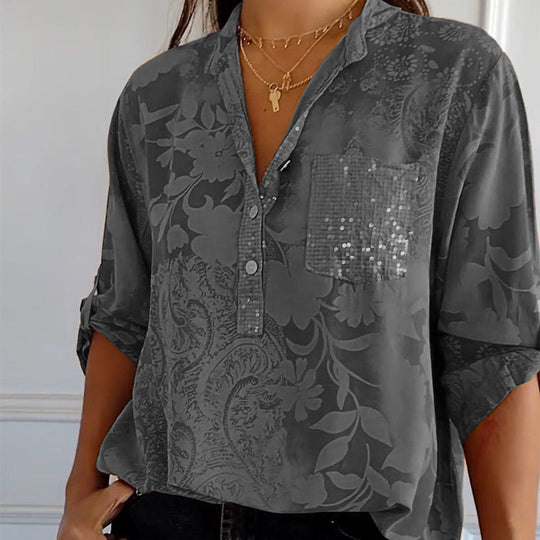Perseida | Modern Floral Top