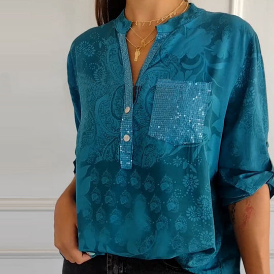 Perseida | Modern Floral Top
