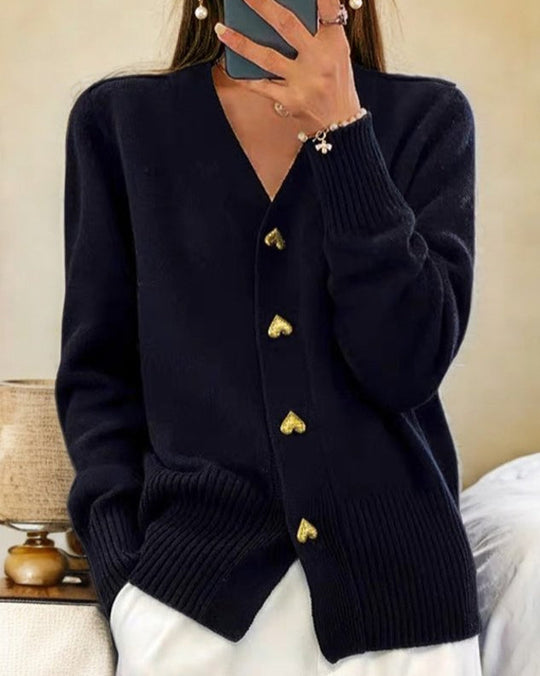 Colette - Trendy Heart Cardigan