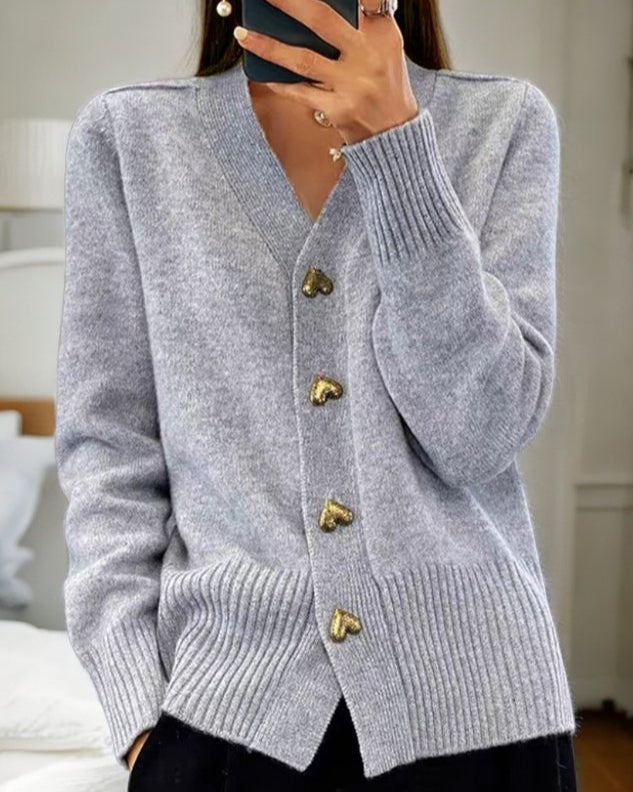 Colette - Trendy Heart Cardigan
